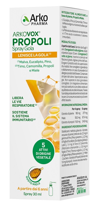 ARKOVOX PROPOLI SPRAY 30 ML - famajoy.it