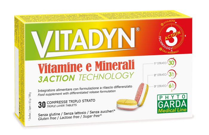 VITADYN VITAMINE/MINERALI 30 COMPRESSE RILASCIO DIFFERENZIATO - famajoy.it