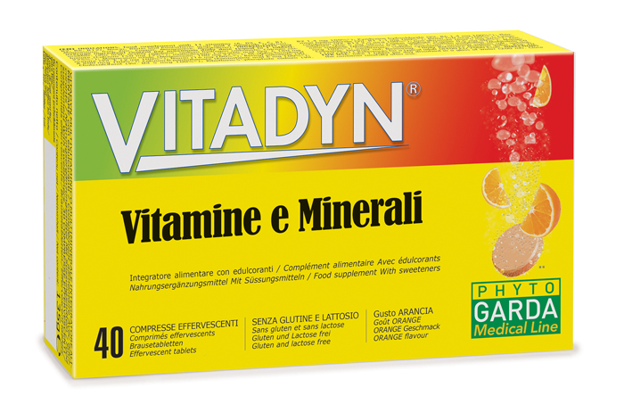 VITADYN VITAMINE/MINERALI 40 COMPRESSE EFFERVESCENTI IN 2 TUBI - famajoy.it