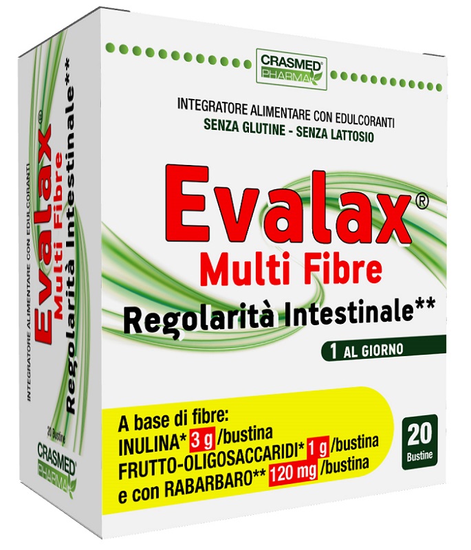 EVALAX MULTI FIBRE REGOLARITA' INTESTINALE 20 BUSTINE - famajoy.it