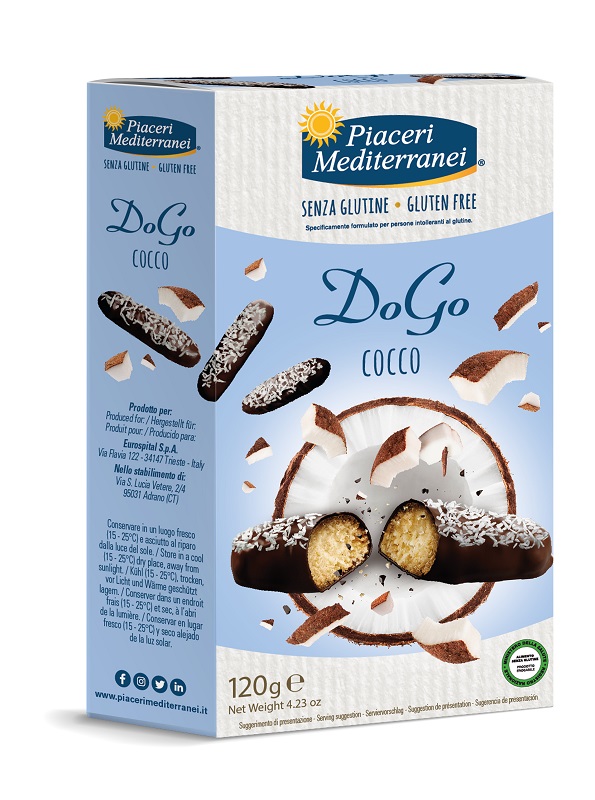 PIACERI MEDITERRANEI DOGO COCCO 120 G - famajoy.it