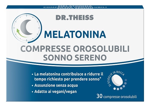 THEISS MELATONINA SONNO SERENO 30 COMPRESSE OROSOLUBILI - famajoy.it