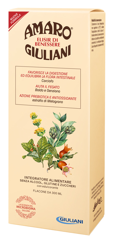 AMARO GIULIANI ELISIR BENESSERE 300 ML NUOVA FORMULA - famajoy.it