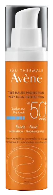 AVENE SOL FLUIDO SPF50+ SENZA PROFUMO NUOVA FORMULA 50 ML - famajoy.it