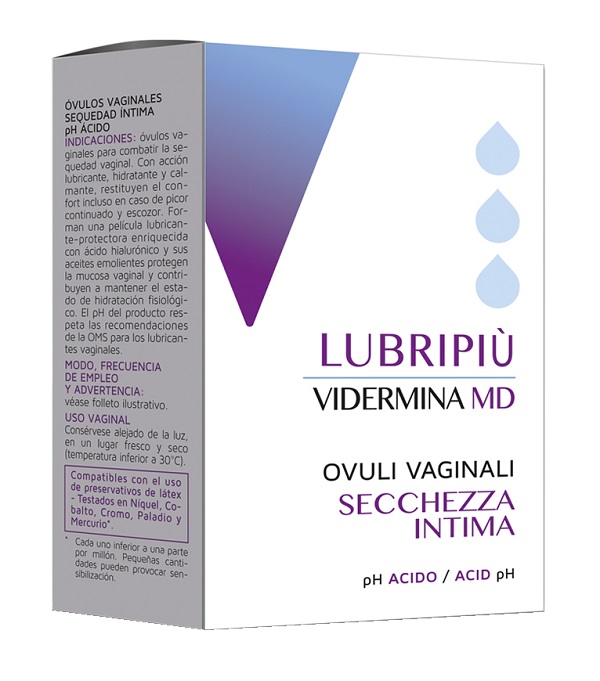 VIDERMINA LUBRIPIU' OVULI VAGINALI 2 BLISTER DA 5 OVULI - famajoy.it