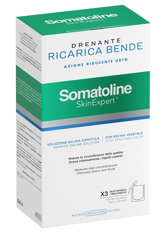 SOMATOLINE SKIN EXPERT BENDE SNELLENTI DRENANTI KIT RICARICA - famajoy.it