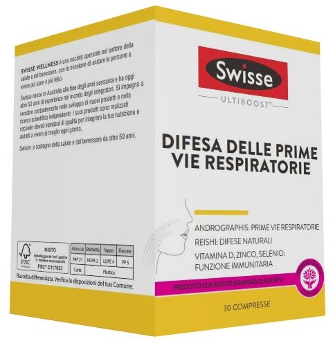 SWISSE DIFESA DELLE PRIME VIE RESPIRATORIE 30 COMPRESSE - famajoy.it