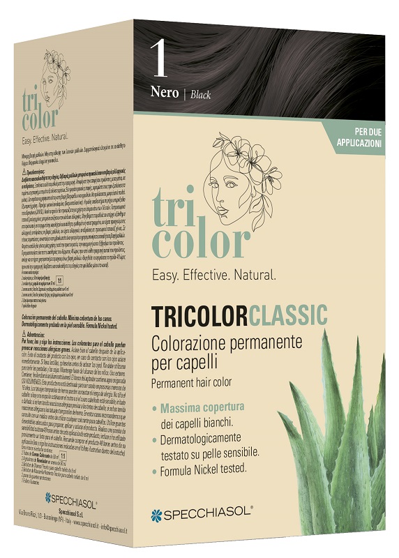 TRICOLOR CLASSIC 1 NERO 2 TUBI 50 ML + 2 SHAKER 50 ML + 4 BUSTINE 8 ML - famajoy.it