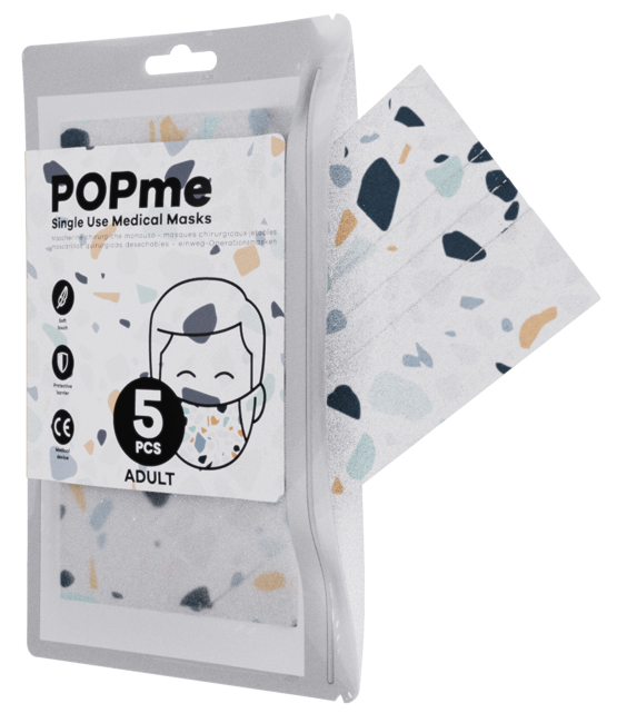 POPME MASCHERINA CHIRURGICA TIPO IIR TERRAZZO BUSTA 5 PEZZI - famajoy.it