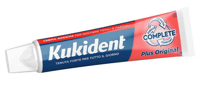 KUKIDENT PLUS ORIGINAL CREMA ADESIVA DENTIERE 65 G - famajoy.it