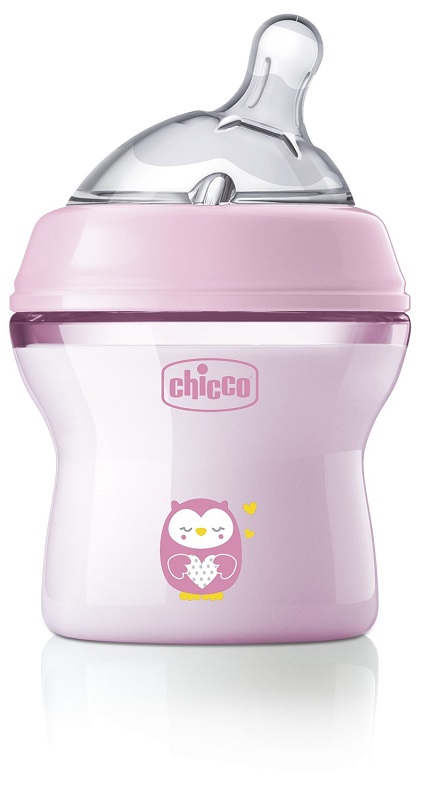 CHICCO BIBERON NAT FEEL PP 0M+ 150 ML BIMBA - famajoy.it