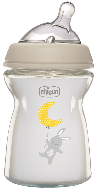 CHICCO BIBERON NAT FEEL VETRO 0M+ 250 ML - famajoy.it