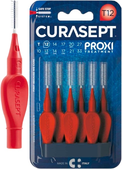 CURASEPT PROXI T12 ROSSO/RED 6 PEZZI - famajoy.it
