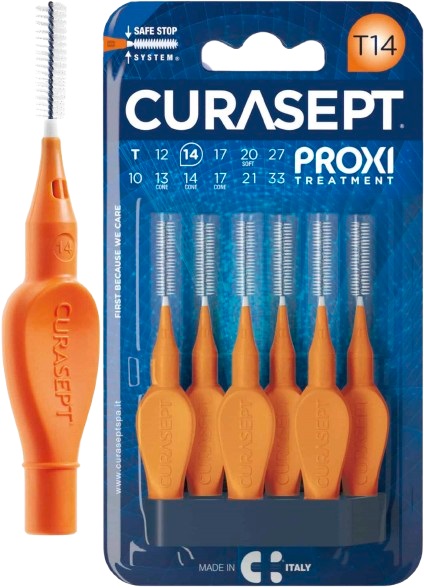 CURASEPT PROXI T14 ARANCIO/ORANGE 6 PEZZI - famajoy.it