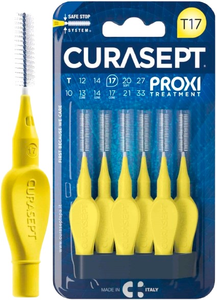 CURASEPT PROXI T17 GIALLO/YELLOW 6 PEZZI - famajoy.it