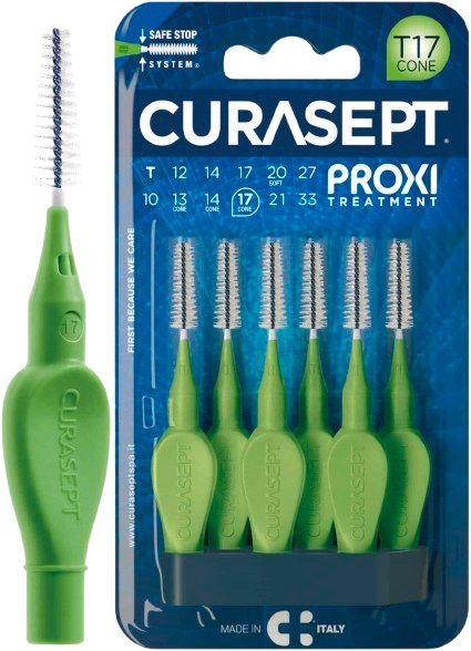 CURASEPT PROXI T17 CONE VERDE/GREEN 6 PEZZI - famajoy.it