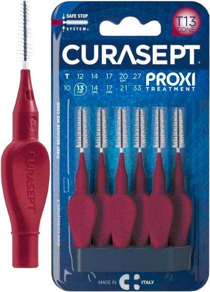 CURASEPT PROXI T13 CONE BORDEAUX 6 PEZZI - famajoy.it