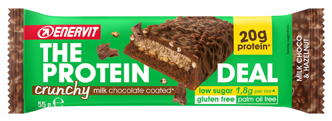 ENERVIT PROTEIN DEAL MILK CHOCO & HAZELNUT 55 G - famajoy.it
