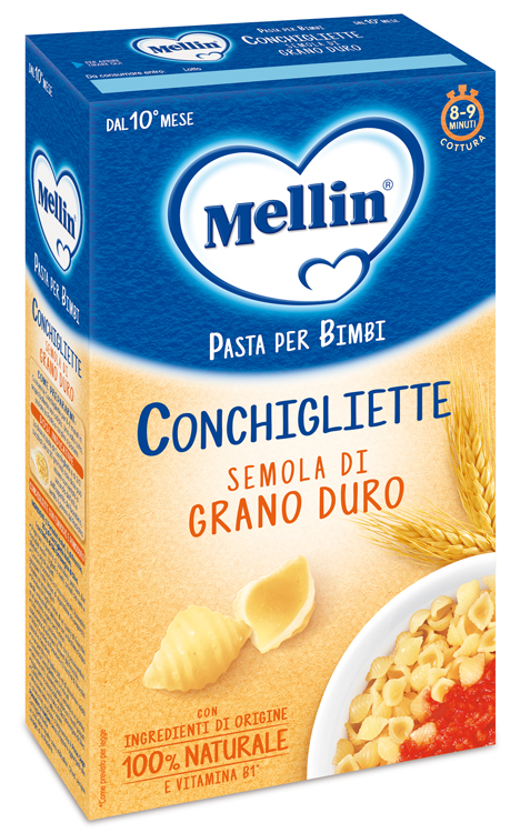 MELLIN CONCHIGLIETTE 100% GRANO DURO 280 G - famajoy.it