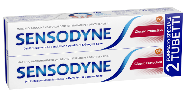 SENSODYNE CLASSICO PROTECTION 2 X 75 ML - famajoy.it
