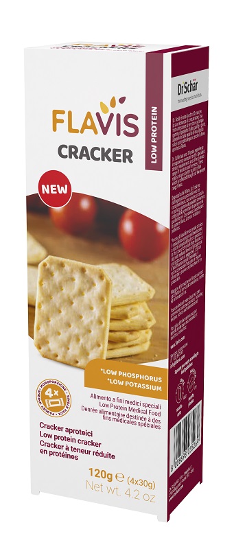 FLAVIS CRACKER APROTEICI 4 PORZIONI DA 30 G - famajoy.it