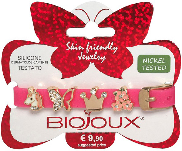 BJB012 BRACCIALE SILIC ROSA GOLD PLATED - famajoy.it