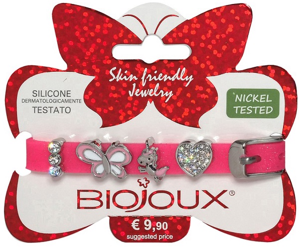 BJB014 BRACCIALE SILIC ROSA STAINLESS STEEL - famajoy.it