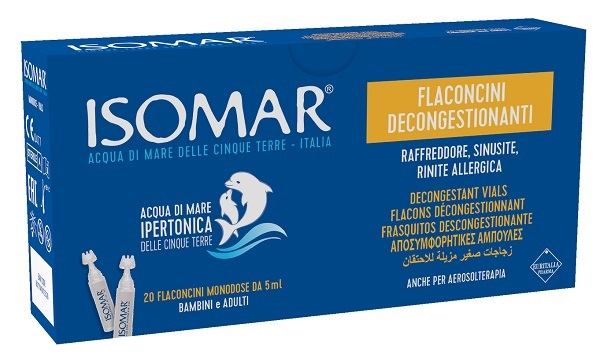 ISOMAR SOLUZIONE DECONGESTIONANTE NASALE 20 FLACONCINI 5 ML - famajoy.it