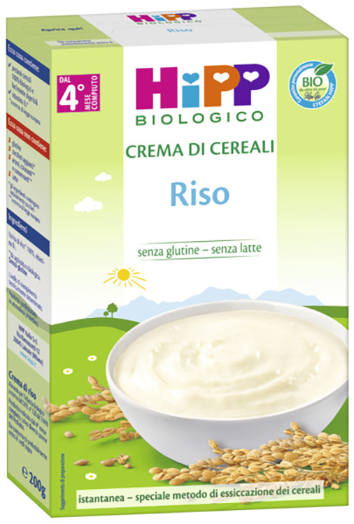HIPP BIO CREMA CEREALI RISO 200 G - famajoy.it