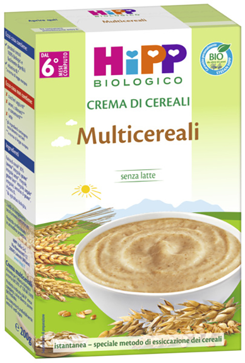 HIPP BIO CREMA CEREALI MULTICEREALI 200 G - famajoy.it