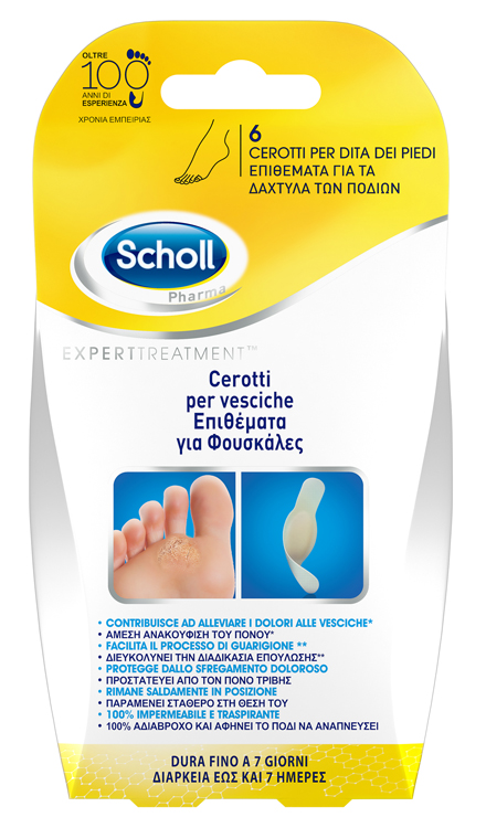 CEROTTO SCHOLL VESCICA DITA PIEDE 6 PEZZI - famajoy.it