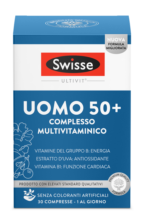 SWISSE MULTIVITAMINICO UOMO 50+ 30 COMPRESSE - famajoy.it