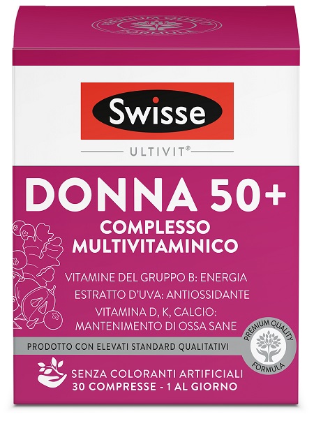 SWISSE MULTIVITAMINICO DONNA 50+ 30 COMPRESSE - famajoy.it