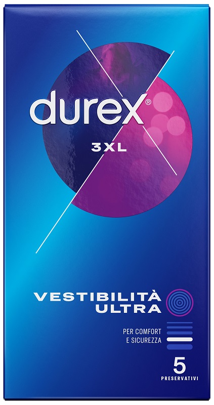 PRESERVATIVO DUREX 3XL VESTIBILITA' ULTRA 5 PEZZI - famajoy.it