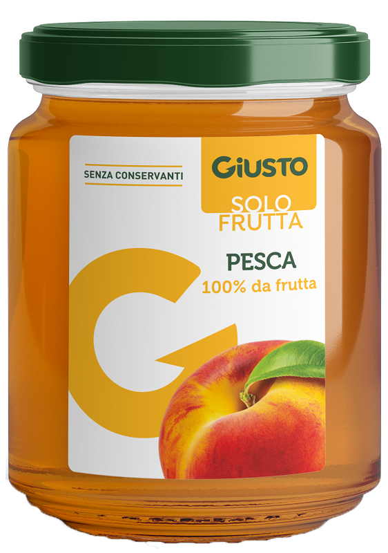 GIUSTO SOLO FRUTTA MARMELLATA PESCA 284 G - famajoy.it