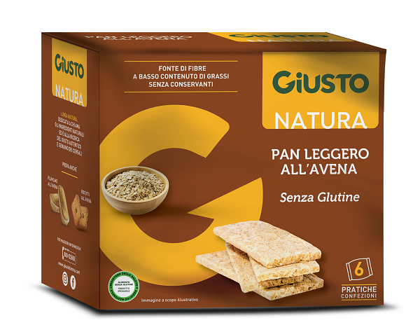 GIUSTO SENZA GLUTINE PANLEGGERO ALL'AVENA 6 CONFEZIONI DA 25G - famajoy.it