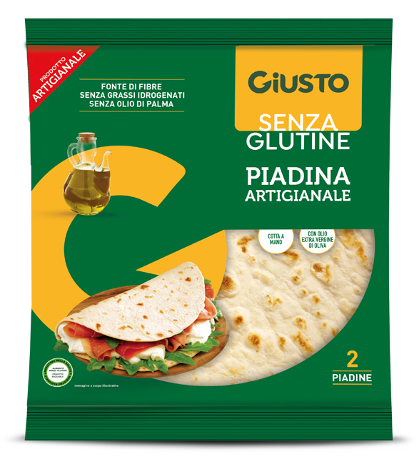GIUSTO SENZA GLUTINE PIADINA 220 G - famajoy.it