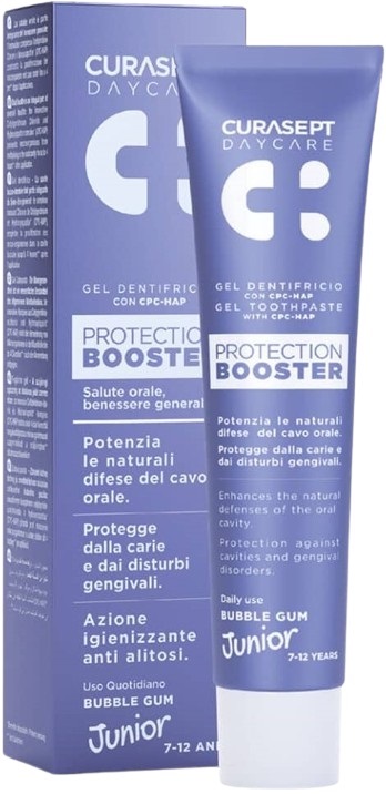 CURASEPT DAYCARE DENTIFRICIO PROTECTION BOOSTER JUNIOR 50 ML - famajoy.it