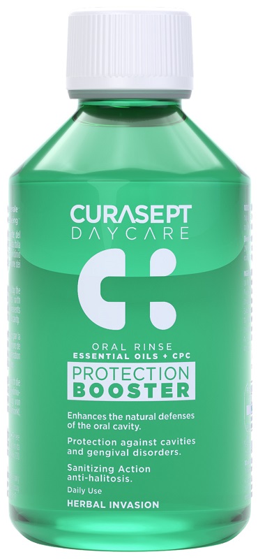 CURASEPT DAYCARE COLLUTORIO PROTECTION BOOSTER HERBAL INVESION 100 ML - famajoy.it