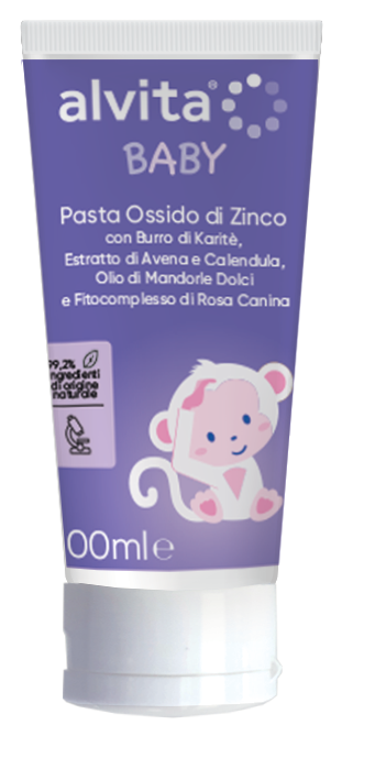 ALVITA BABY PASTA OSSIDO DI ZINCO 100 ML - famajoy.it