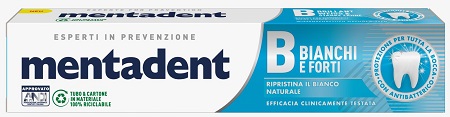MENTADENT BIANCHI E FORTI 75 ML - famajoy.it