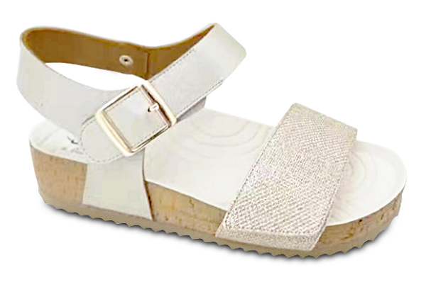CALZATURA WOODSTOCK SANDAL PLATINO 37/38 PLANTARE INDOSSABILE 1 PAIO - famajoy.it