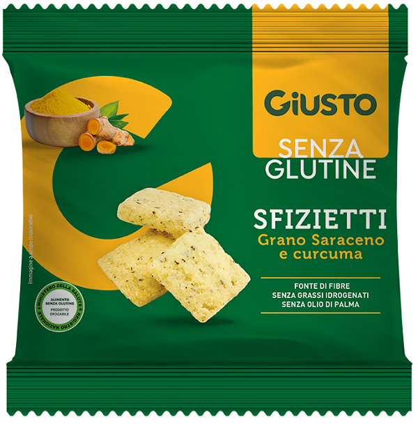 GIUSTO SENZA GLUTINE SFIZIETTI GRANO SARACENO 40 G - famajoy.it