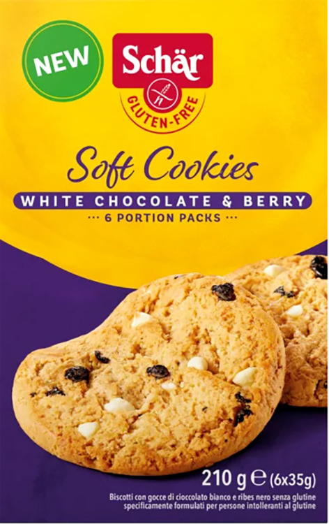 SCHAR SOFT COOKIE WHITE CHOCOLATE 210 G - famajoy.it