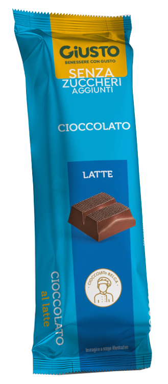 GIUSTO SENZA ZUCCHERO BARRETTA CIOCCOLATO LATTE 42 G - famajoy.it
