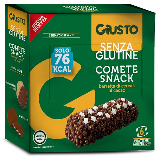 GIUSTO SENZA GLUTINE COMETE SNACK 120 G - famajoy.it