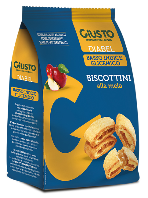 GIUSTO DIABEL BISCOTTINI MELA 250 G - famajoy.it