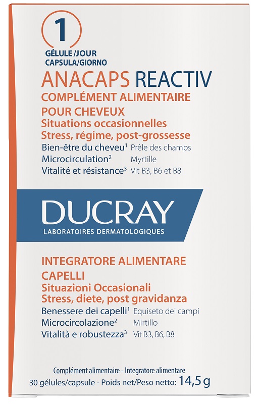 ANACAPS REACTIV CAPELLI SITUAZIONE OCCASIONALE 30 CAPSULE - famajoy.it