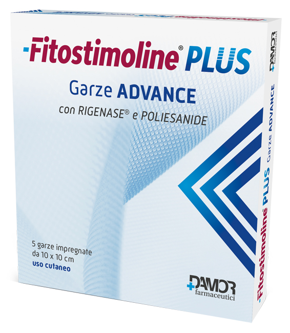 FITOSTIMOLINE PLUS GARZE ADVANCE IMPREGNATE 10X10 CM 5 PEZZI - famajoy.it