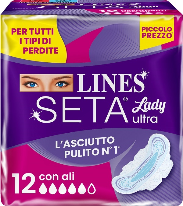 LINES SETA ULTRA ASSORBENTI LADY ALI DWCT 12 PEZZI - famajoy.it